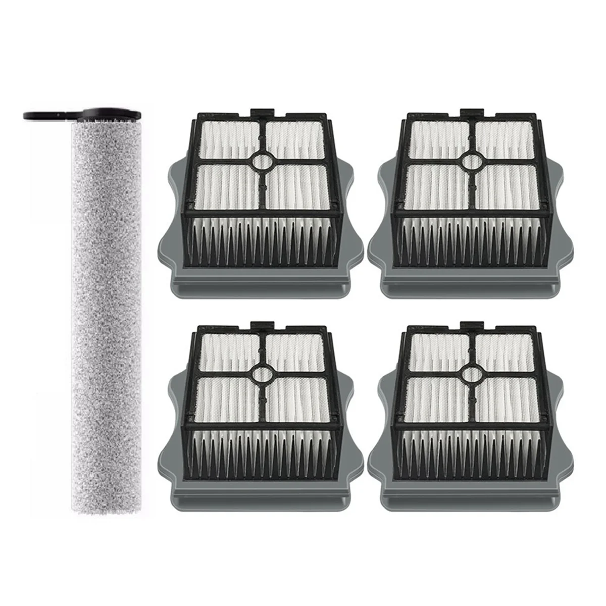 متوافق مع FLOOR ONE S7 Steam اللاسلكي لغسالة الأرضيات الرطبة والجافة، فرشاة دوارة محمولة لفلتر Hepa