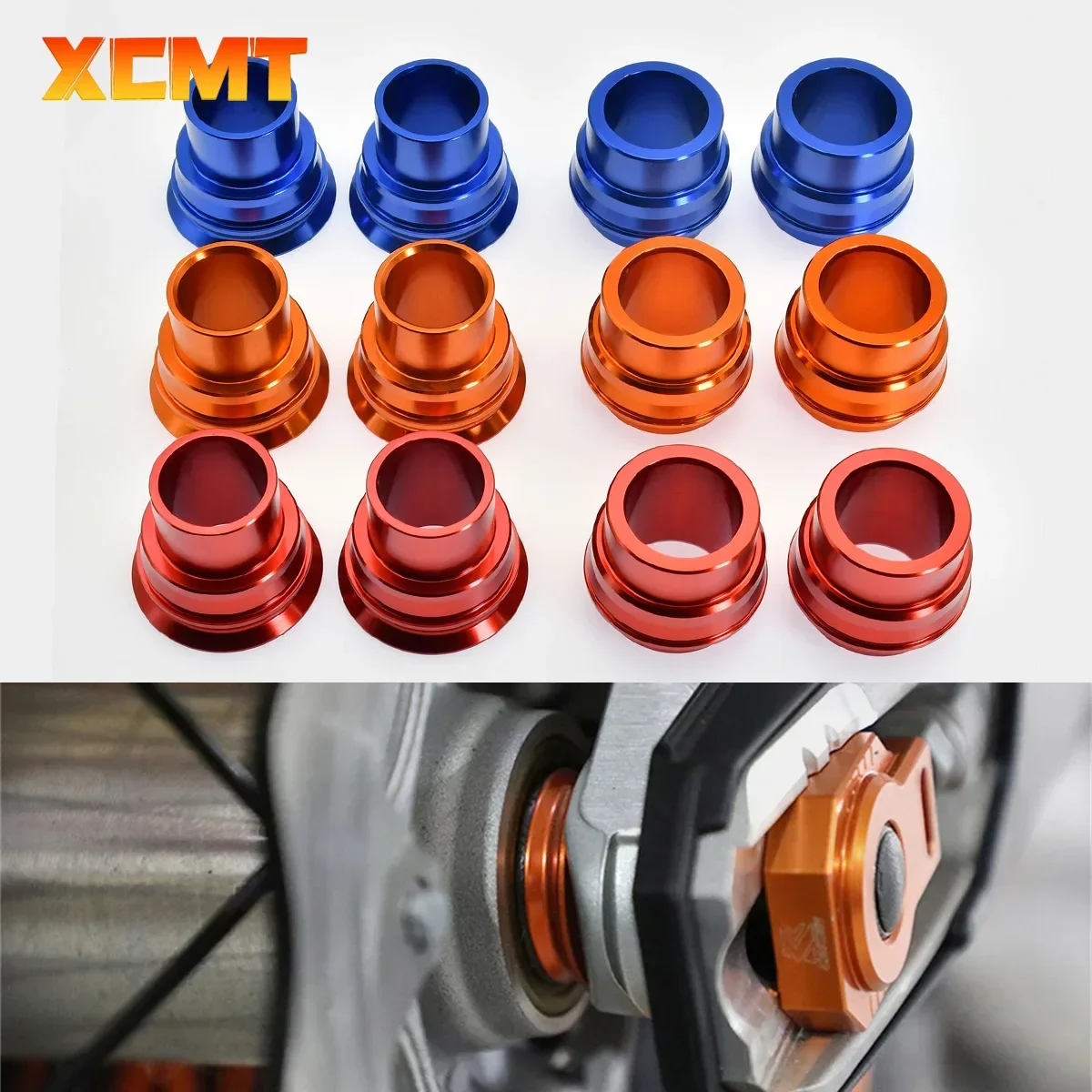 

Motocross 20MM/22MM Front Rear Wheel Spacers Hub Collars For KTM EXC EXC-F XC-W XCF-W 2017-2023 For Husqvarna FE TE TX 250-501