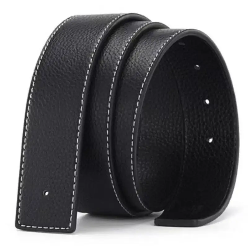 NEW Luxury Brand Belts Men High Quality Pin Buckle Male Strap Fashion Genuine Leather Waistband Without Buckle 3.8cm Ceinture image 6