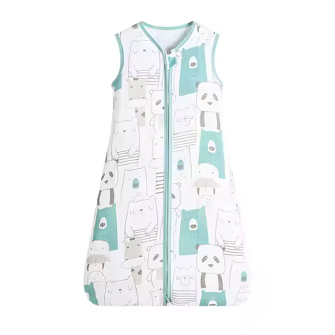 Baby Sleeping Bag For Newborn Baby Wearable Blanket 0.5 Tog Summer 100% Cotton Print Vest Sleep Sack Baby Boys Girls 0-3 Years