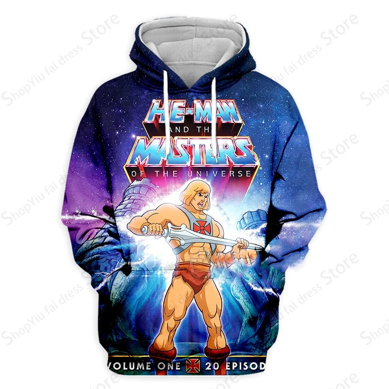 

He Man and The Masters of The Universe 3d Print Graphic Hoodies Men Fashion Anime Hoodies Boy Coat Women Sweats Hip Hop Moletom