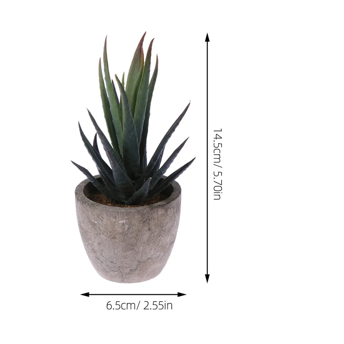 

5 Pcs Artificial Succulent Plants Realistic Mini Decorative Small Ornaments Potted IndoorYear Round Fresh Beautiful Display
