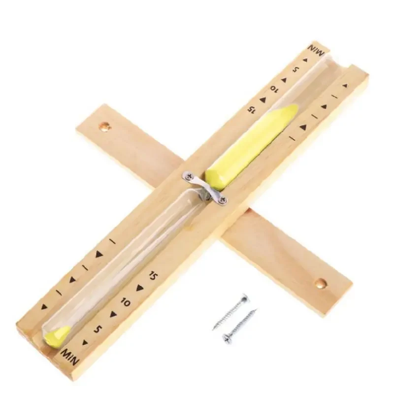 Wooden Rotating Hourglass 15/30min For Bathroom Sauna Wall Mounted Explosion Proof Glass Timer Decorative Ornament