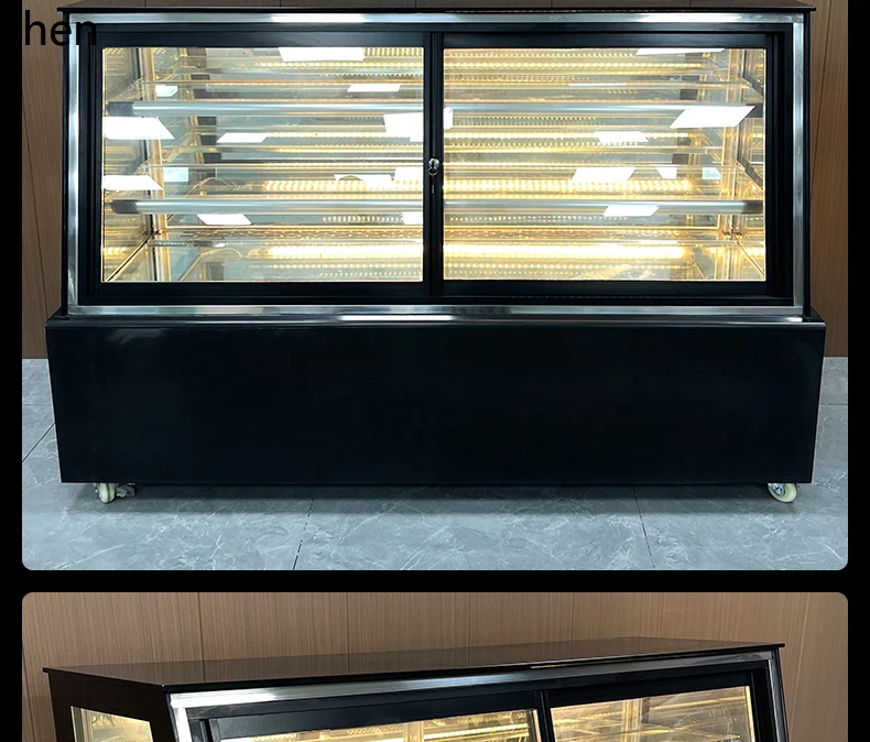 ZML commercial chocolate display cabinet baking dessert fruit fresh-keeping cabinet cooked food west point refrigerated freezer