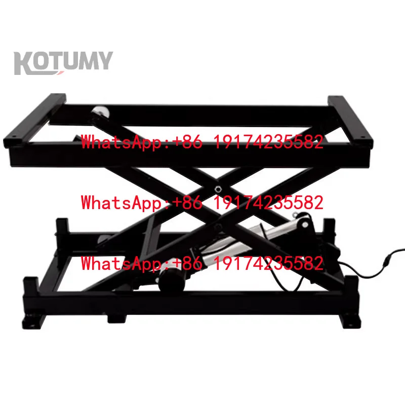 Electric Lifting Platform, Car Mounted Folding Scissor Type Push Rod Lifting Bracket, Small Lifting Platform