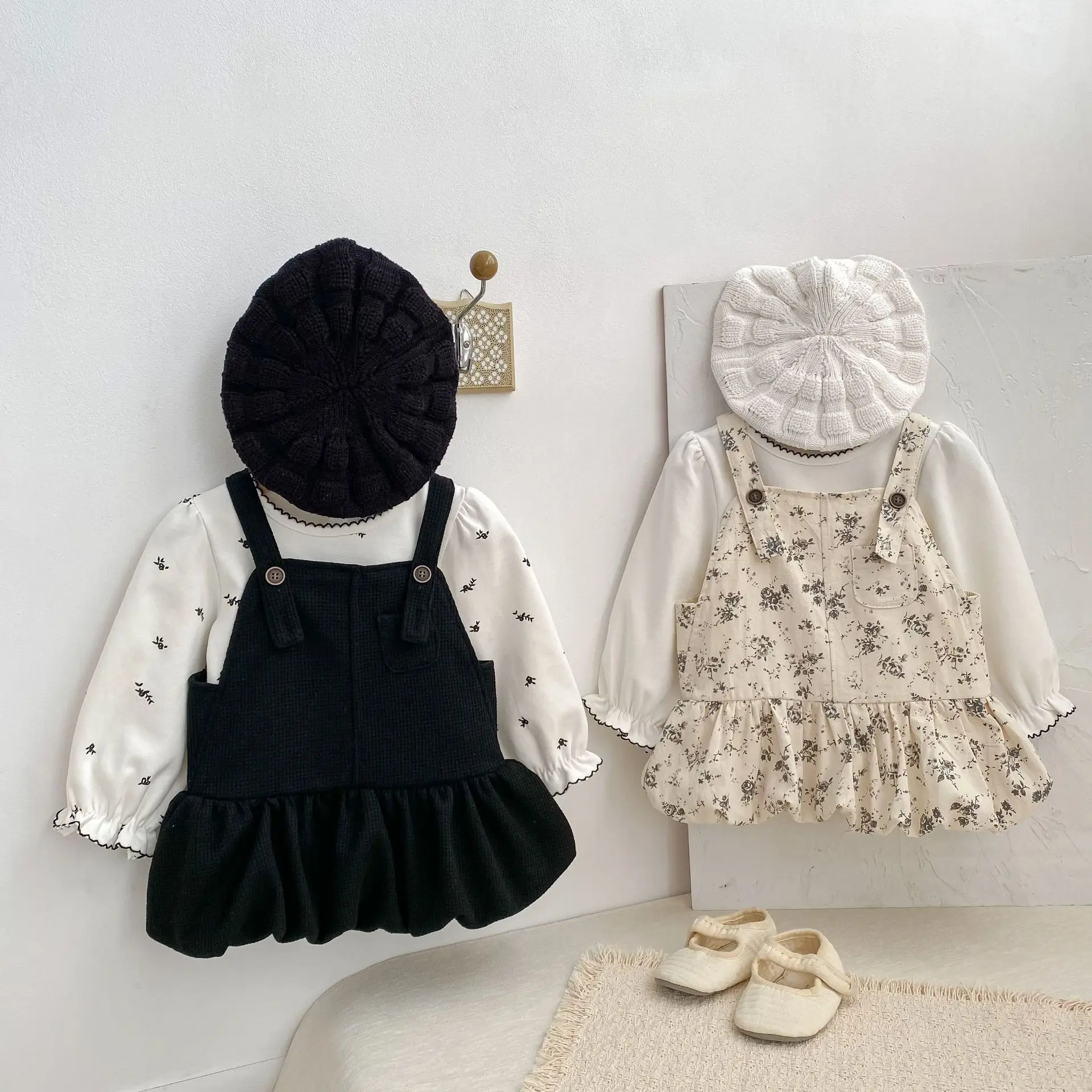 

2026 Spring New Baby Girl Sleeveless Sling Dress Girls Sweet Floral Princess Dress Infant Cotton Strap Dress Toddler Clothes