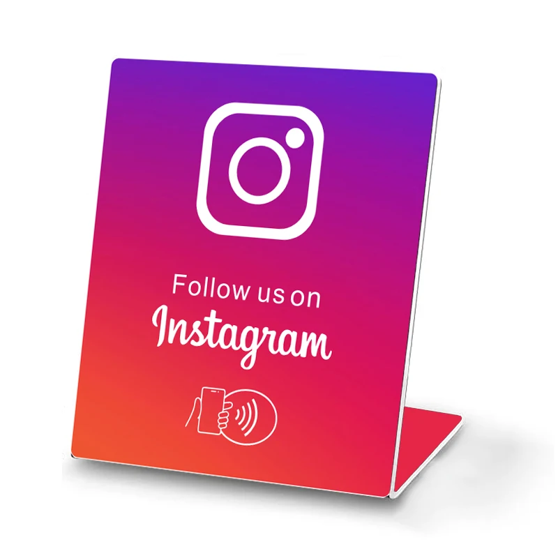 NFC Printing Instagram NFC Stand 13.56MHz NFC Display Tag