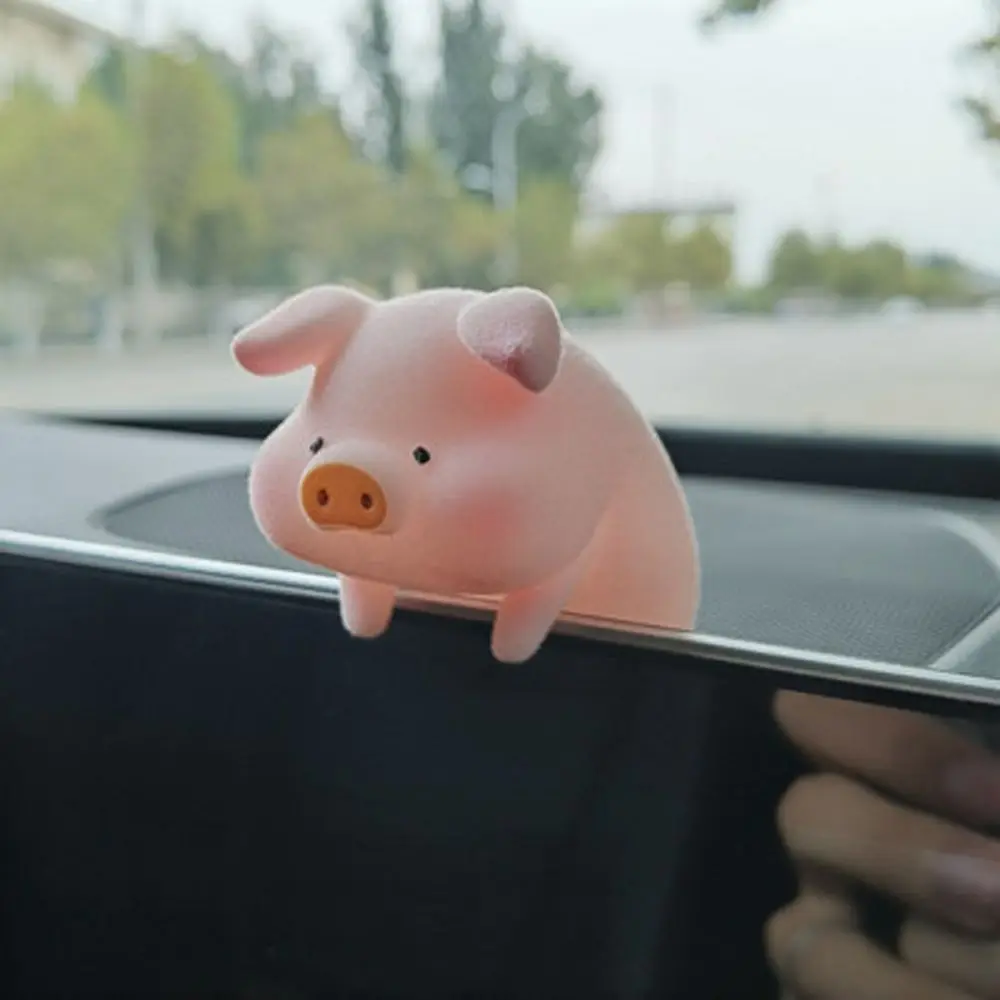 

Accessories Ornament Dashboard Anime Funny Pink Pigger Ornament Car Pendant Lucky Piggy Hanging Pig Car Decoration