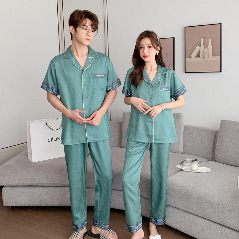 venta-caliente-de-los-disenos-de-camison-de-las-mujeres-pijamas-de-manga-corta-de-seda-pareja-ropa-de-dormir-color-solido-traje-de-noche-de-luna-de-miel-pijamas-de-casa-para-hombres