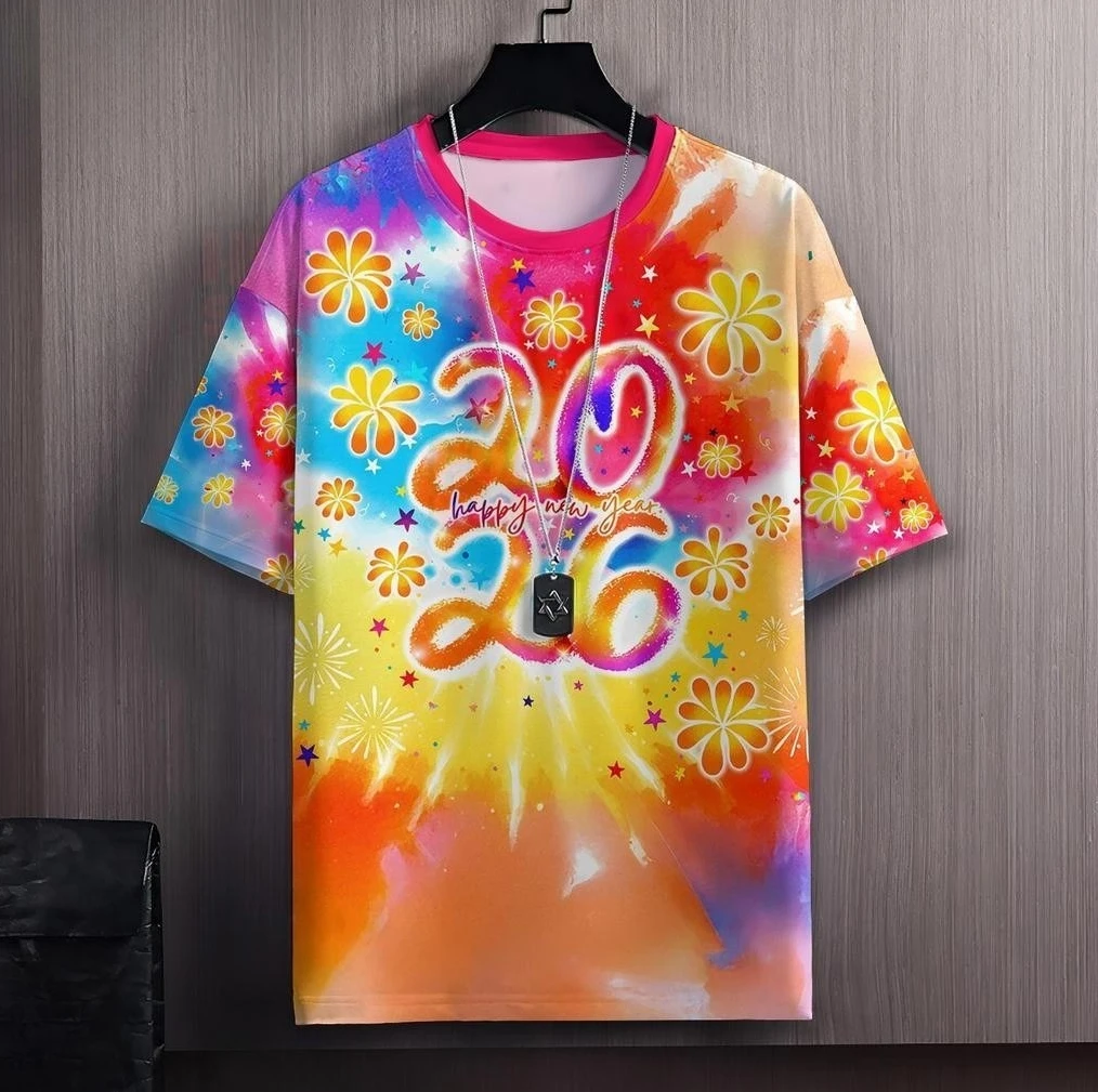 Thailand Printed T-Shirt 2026 New Fashion Design Women's Sho