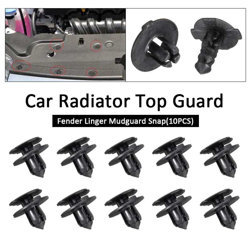 10pcs B182 Front Radiator Top Guard Cover Fender Liner Snap Clip For Geely Atlas Boyue NL3 Proton X70 Emgrand X7 Sport EC8 E8 GT