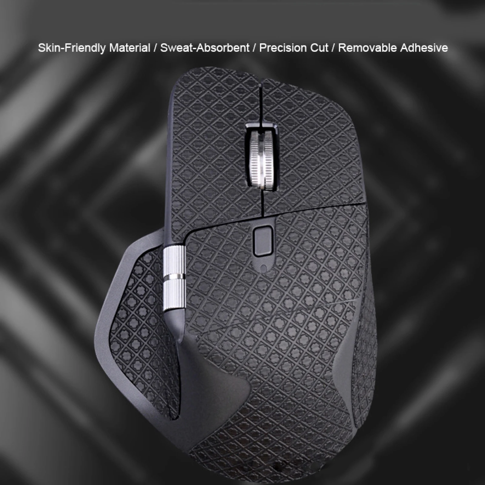Grip Tape for Logitech MX Master 4, Non Slip Skin Sweat Absorbing Sticker for Wireless Mouse, Skate Handmade Protective Skin