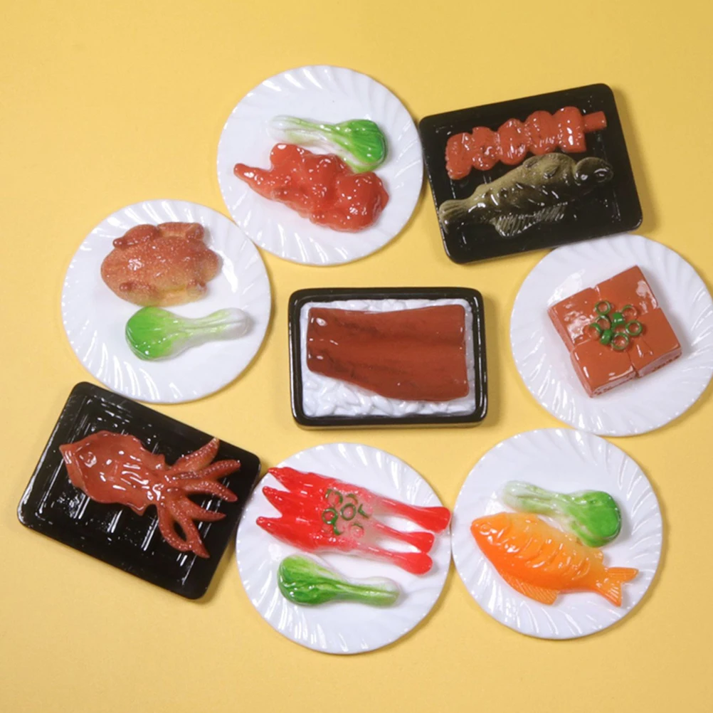 

5 Pcs Simulated Food Mini Play Resin Toys Small Artificial Vegetables Realistic