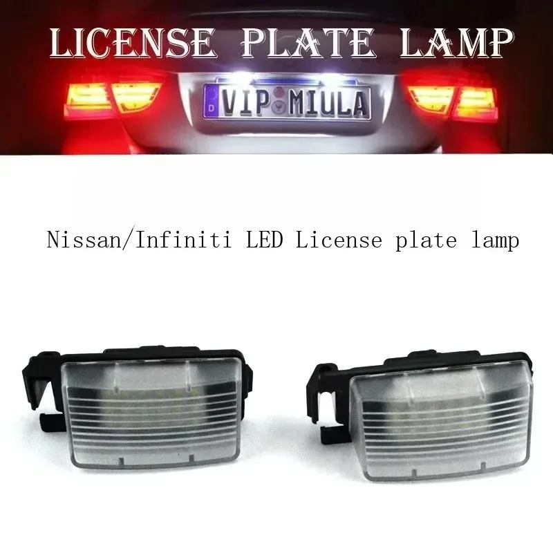 

For 370Z R35 V36 for License Plate Light ANGRONG 2 G35 G37 350Z LED Licence Number Plate Light