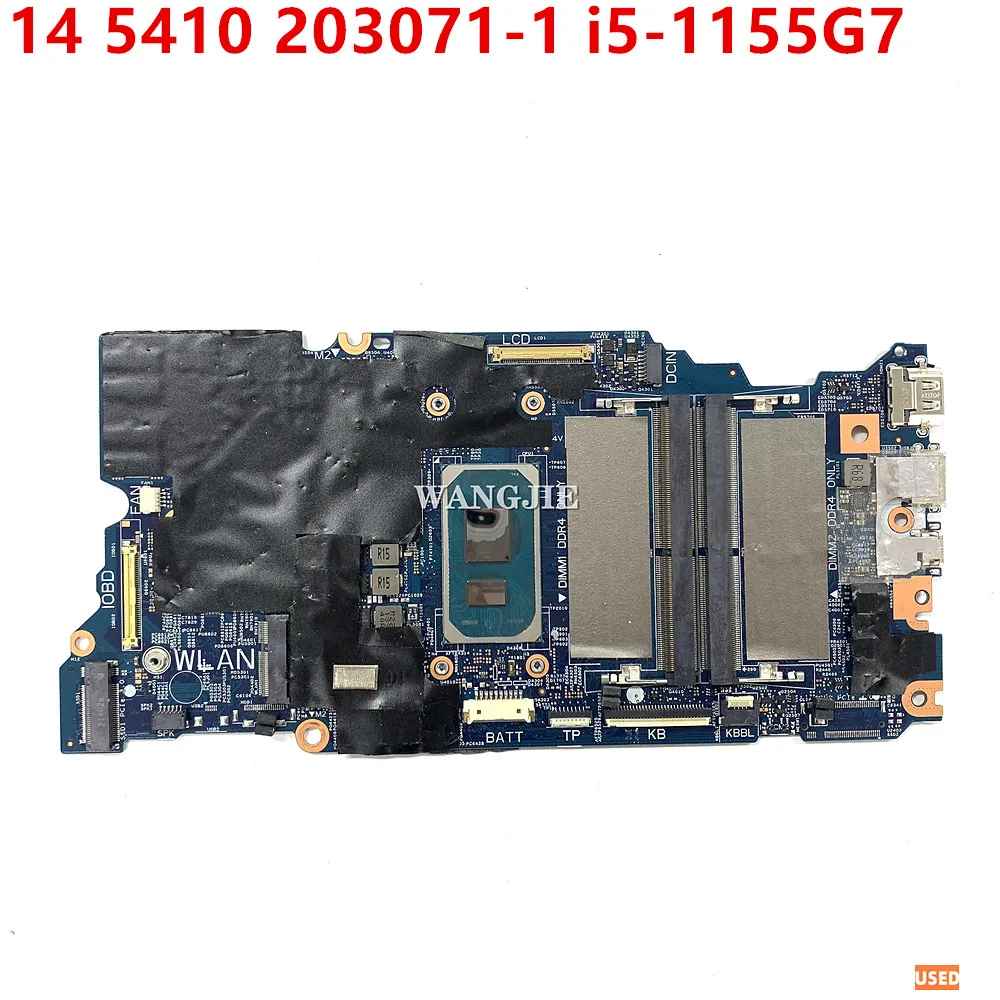 

Used 203071-1 i5-1155G7 SRKSF FOR DELL Inspiron 14 5410 Laptop Motherboard CN-0HJ1G8 0HJ1G8 HJ1G8 100% Tested