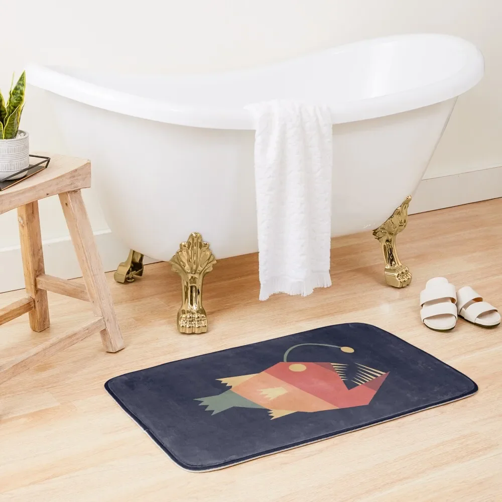 

The Rare Rainbow Anglerfish Bath Mat Foot Bathroom Bathroom Slip Rug Bathroom Mat