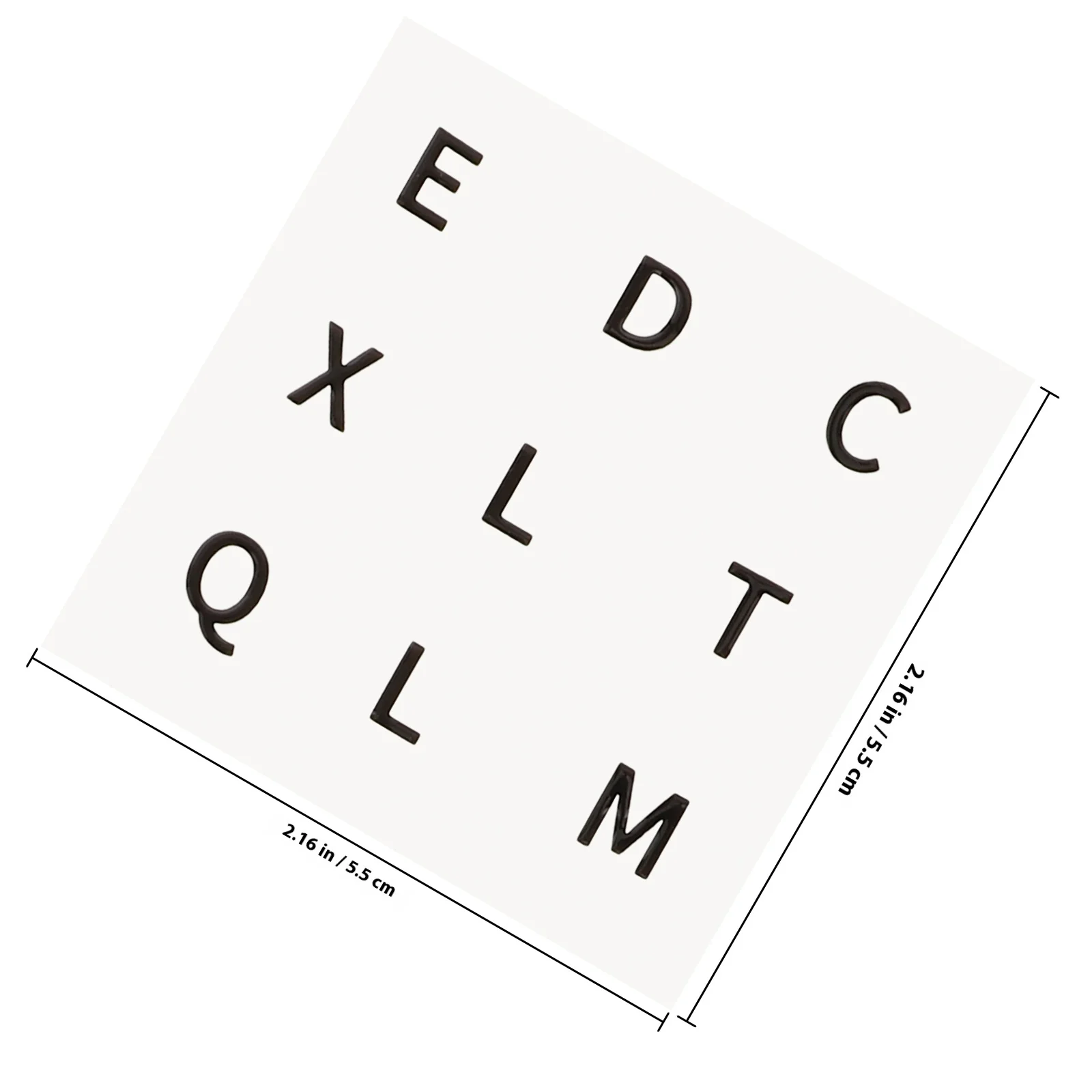 6 أوراق ملصقات سوداء كبيرة شارات أبجدية محدبة لتوصيل الألغاز رؤية معززة لكبار السن والمنخفض #4