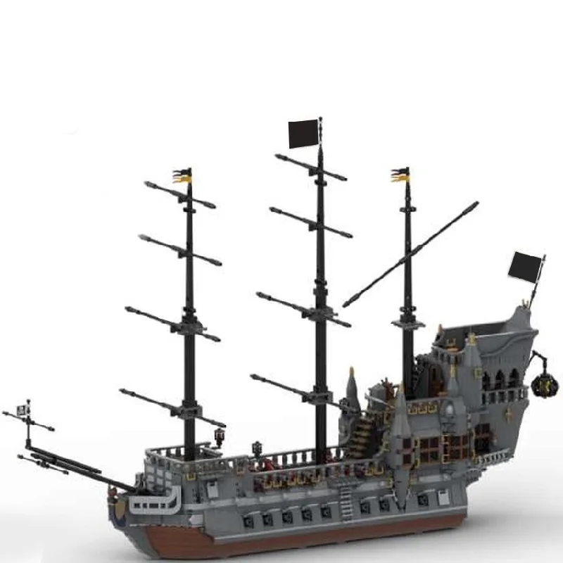 3517 piezas, exquisito barco pirata, bloques de construcción, modelo de ladrillos, juguete de ensamblaje de exhibición para niños y adultos, regalo sorpresa de cumpleaños