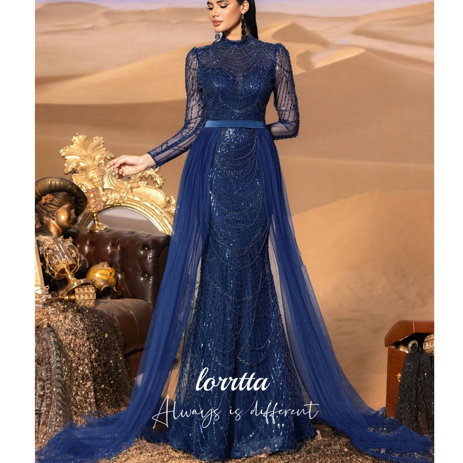 Lorrtta robe de soirée personnalisée robe de soirée de mariage robes de soirée élégantes de luxe pour Occasions spéciales robes de bal sirène
