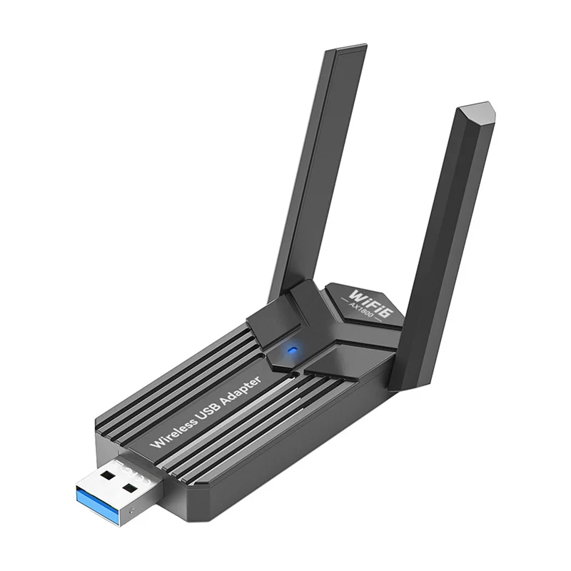 Wireless USB Network Adapter 1800Mbps Wifi 6 USB3.0 Dongle 2.4G/5G Dual-Band For Win10/11 Driver-Free