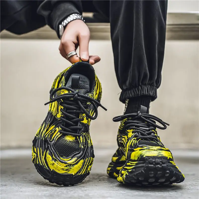 Zapatos deportivos masculinos con plataforma gruesa, parte superior de malla, cómodos, a la venta, precio bajo, zapatos en promoción, todas las marcas, zapatillas informales para gimnasio para hombre