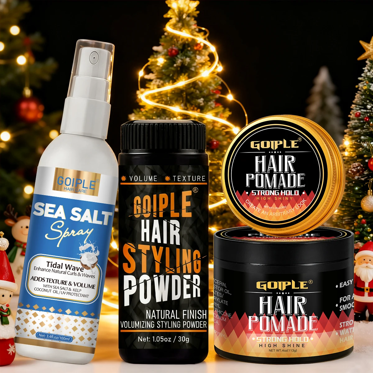 

Natural Sea Salt Spray for Volumizing Hair Long-lasting Oil Control Fluffy Styling Powder High Shine Strong Hold Men Hair Pomade