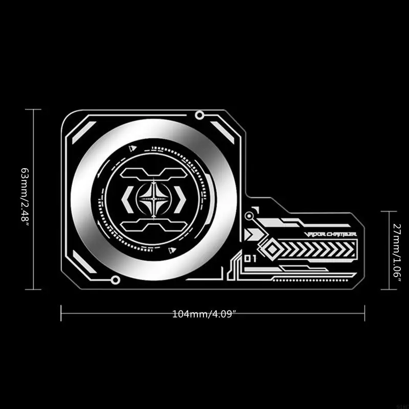 918C ユニバーサル携帯電話アルミクーラーパッド電話再利用可能な冷却プレート防水