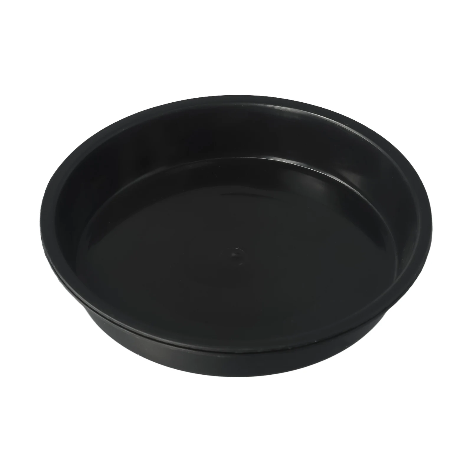 2pcs PP Round Plant Saucer Trays for Indoor Pots Drainage Collection and Home Decor Use with Clear Plastic Design
