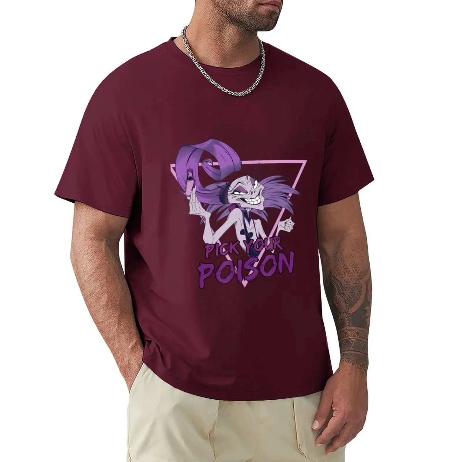 Villains Yzma Pick Your Poison Portrait T-Shirt cute clothes plain Aesthetic clothing men t shirts Short Sleeve Round Collar