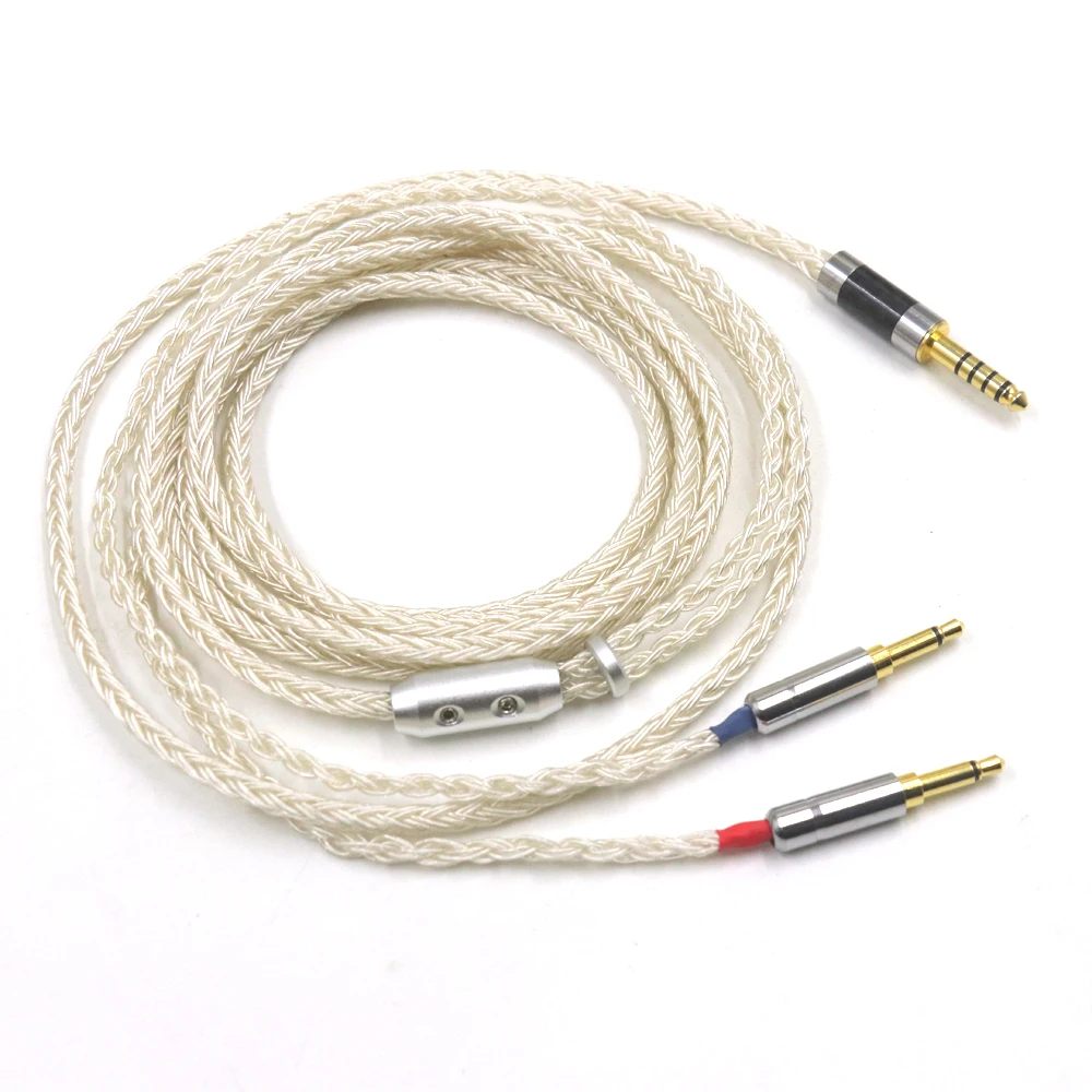 

4.4mm 2.5mm XLR 16 Core Silver Plated UPOCC Earphone Cable For Hifiman Sundara Ananda HE1000se HE6se he400i he400se Arya