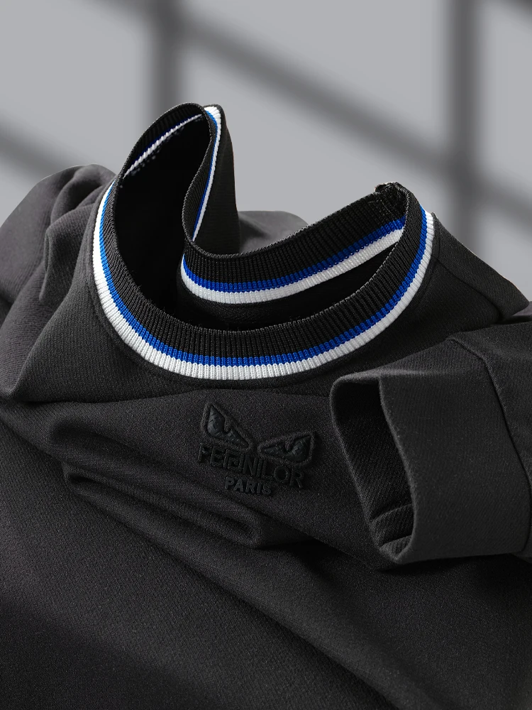 

Двусторонняя толстовка из австралийской ткани FCE, длинный рукав, круглый вырез, мужская футболка, теплый базовый слой для осени и зимы