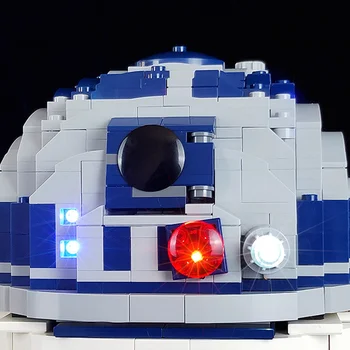 75308 Model Serisi Klasik R2D2 Robot Yapım Blokları Seti için LED Işık Kiti (Model Tuğlaları Dahil Değildir) 6 best sales R2D2 model kiti - №6