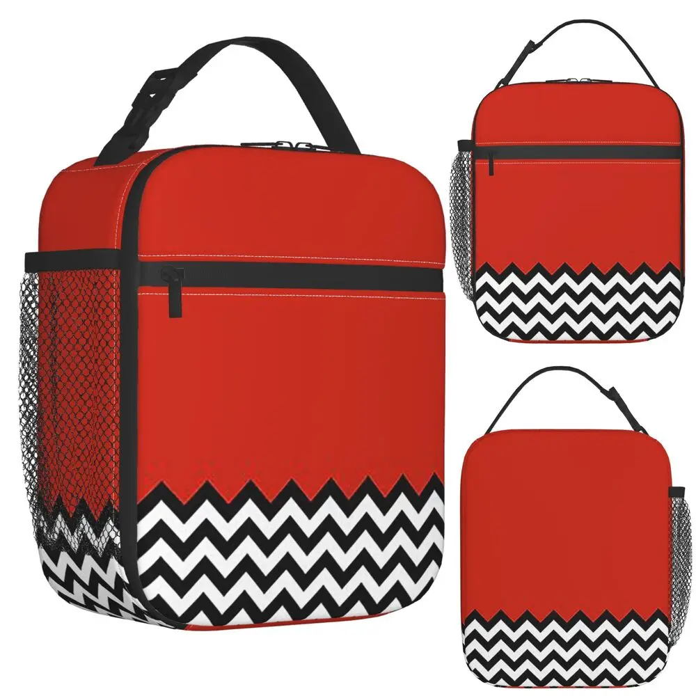 Black Lodge Twin Peaks Inspired Graphic Insulated Lunch Bag for Kids School Cooler Thermal Food Box Tote Lunch Boxes Container