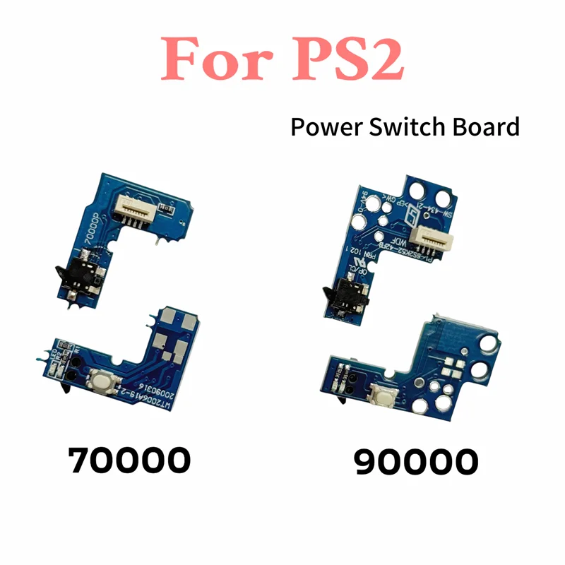 20 قطعة لوحة توزيع الطاقة ل PS2 7 واط 9 واط ل PS2 سليم 70000 75000 90000 مفتاح الطاقة تشغيل/إيقاف لوحة دارات مطبوعة لعبة وحدة التحكم إصلاح جزء