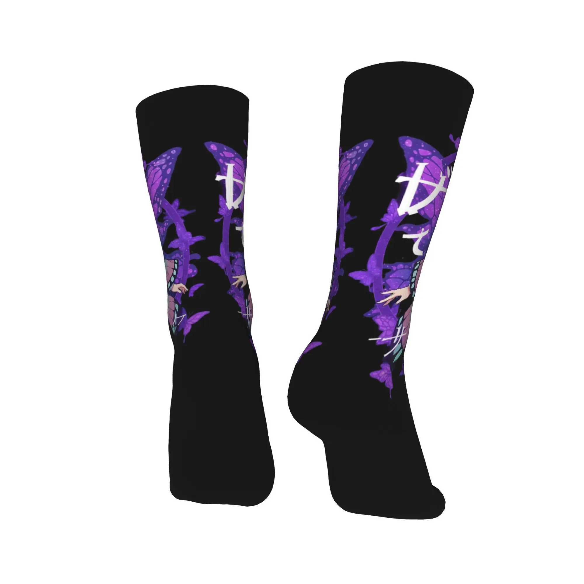 شتاء دافئ ريترو للرجال والنساء شينوبو كوتشو شيطان القاتل الجوارب امتصاص العرق جوارب كرة السلة