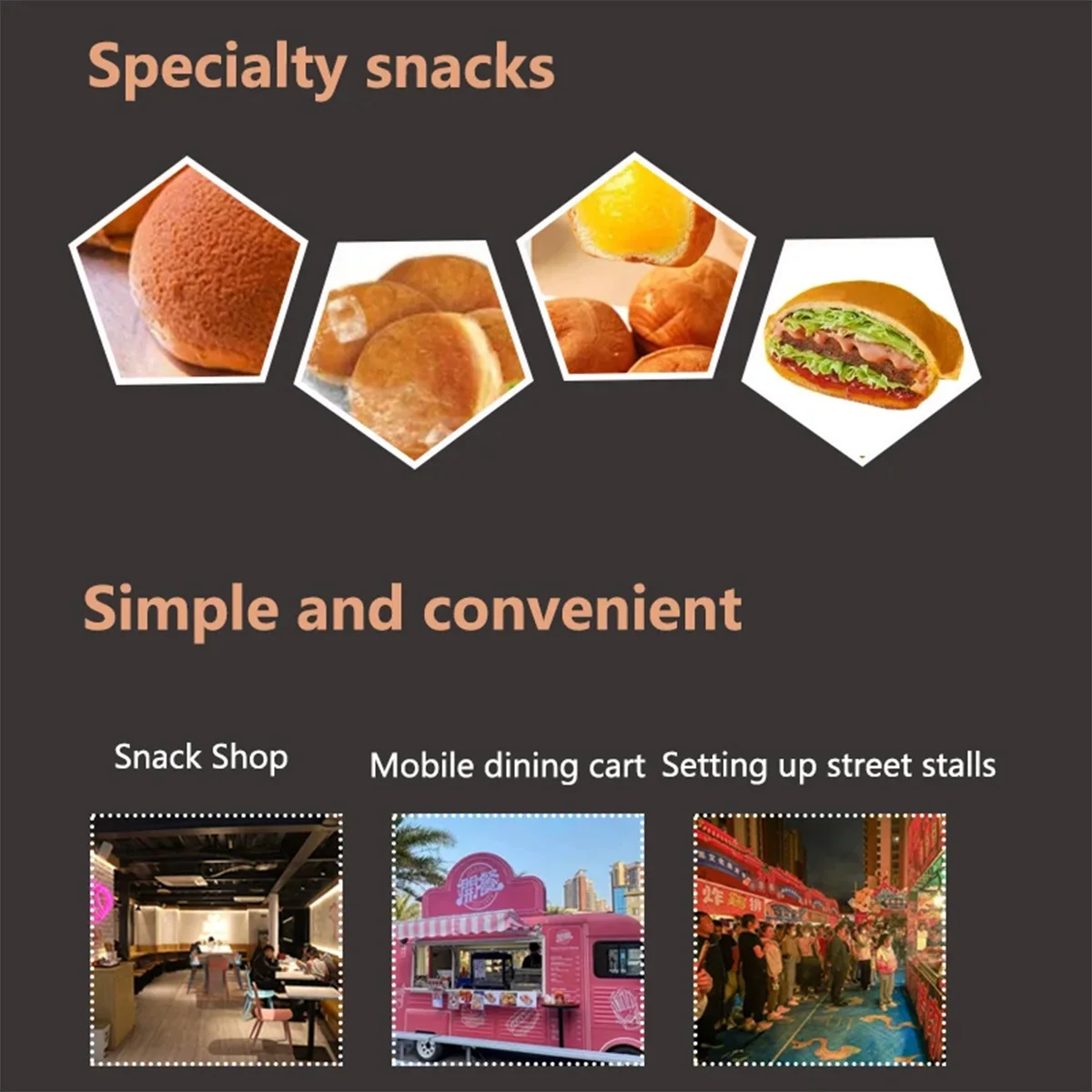 HPH2O Electric Egg Roll Machine Waffle Cone Maker Non-stick Coating Ice Cream Machine Square Shape Waffle Machine for Kitchen view 6