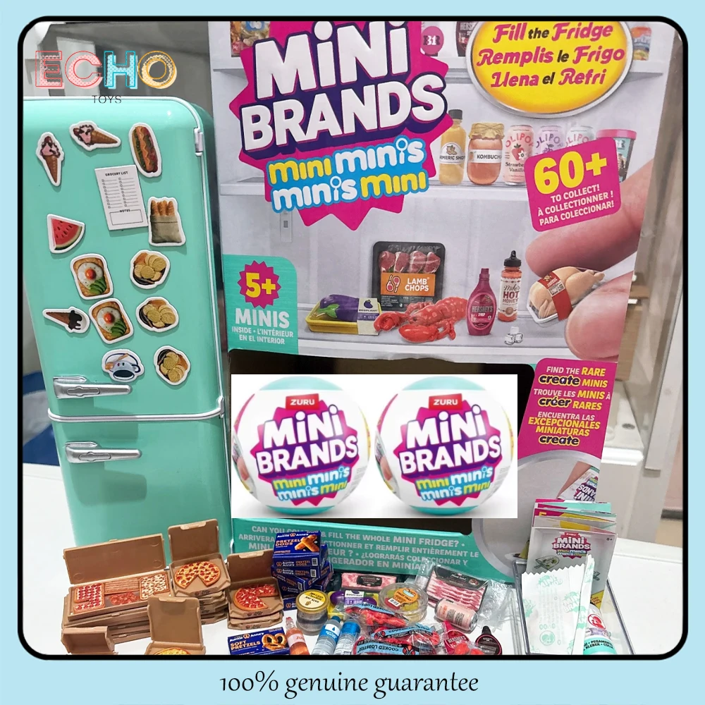 الأصلي ملء الثلاجة ثلاجة صغيرة مجموعة الماركات الصغيرة الكرة سلسلة صندوق أعمى صندوق غامض اللعب منزل لعبة ديكور ألعاب أطفال الهدايا #1