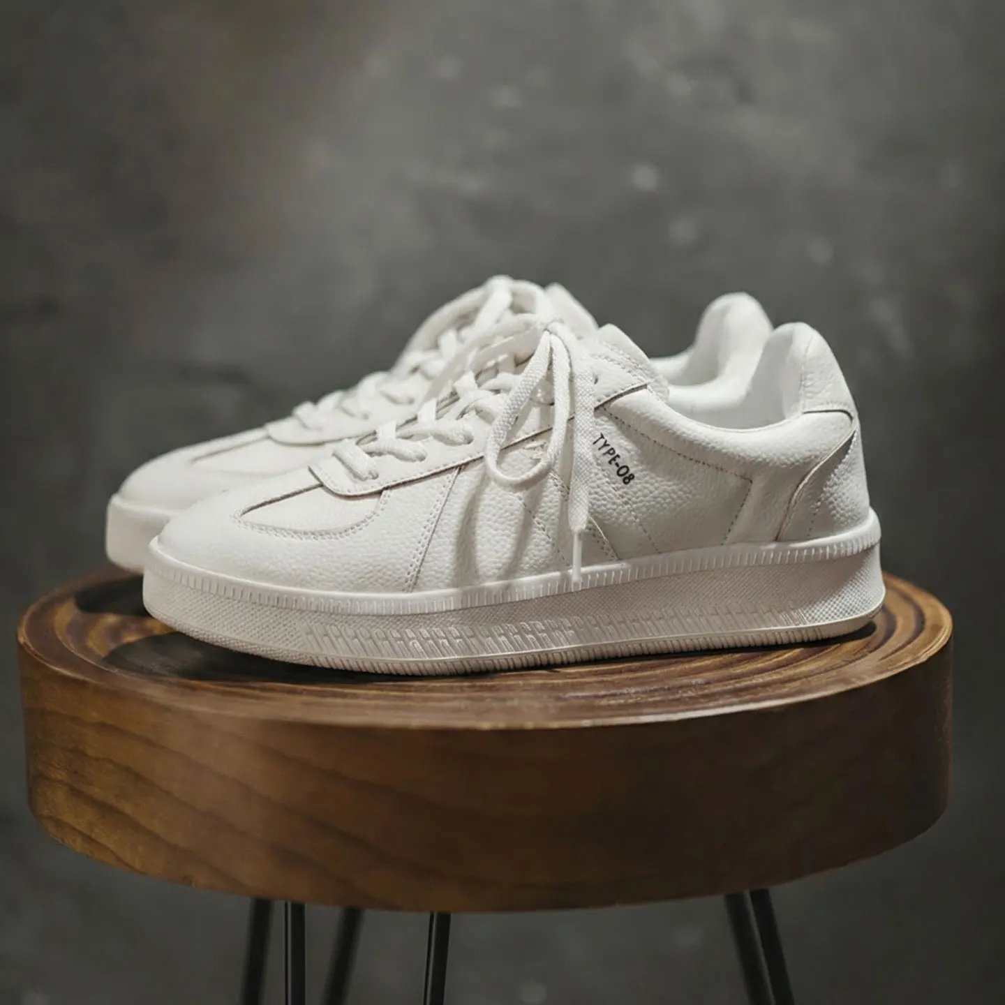 

Мужские классические белые кроссовки Maden с толстой подошвой, в ретро-стиле, повседневные, низкие, на шнуровке, удобные.