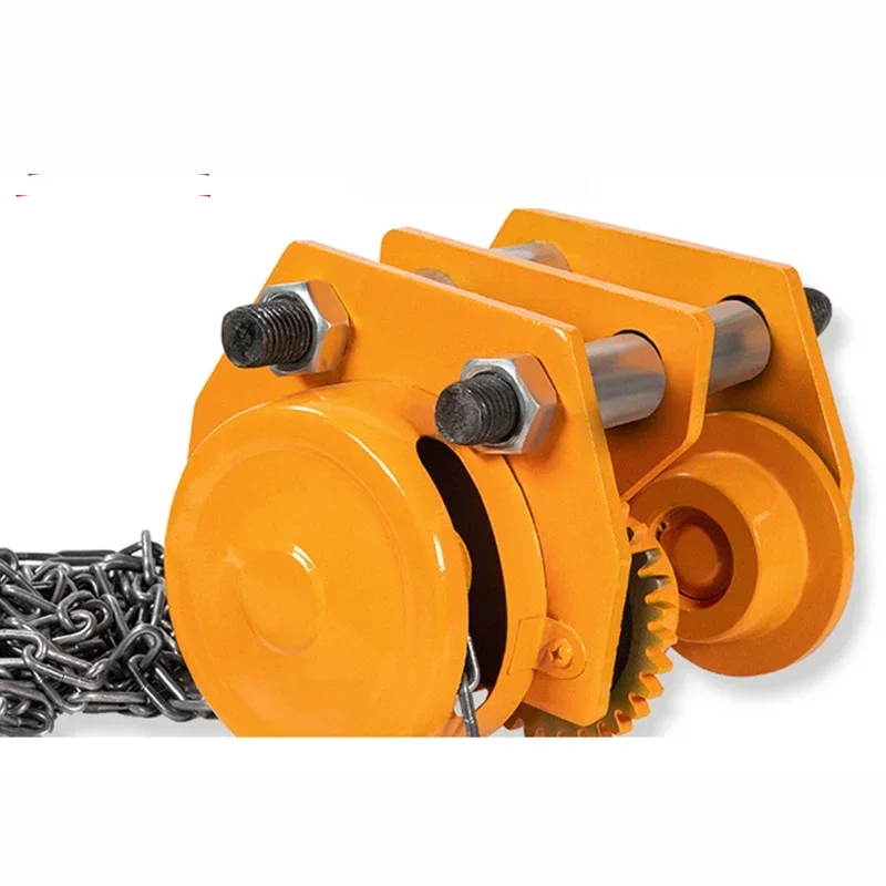 New Large Hand-pulled Sports Car I-beam Pulley Electric Hoist Mobile T-sleeve Type 1 Ton 2T Monorail Driving Manual