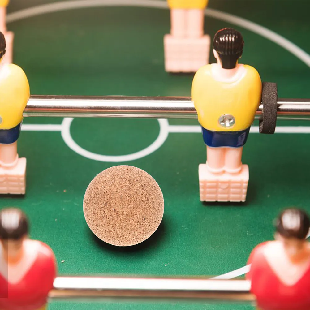

5Pcs Small Foosball Balls Wood Cork Material Design Long-Lasting Indoor Table Game Foosball Table Wood Balls