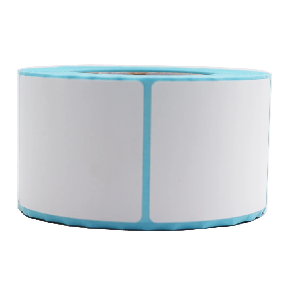 자가 접착 열 흰색 블랭크 라벨 스티커 종이, 슈퍼마켓 가격 라벨, 직접 인쇄, 방수 인쇄 용품, 40x50-500pc