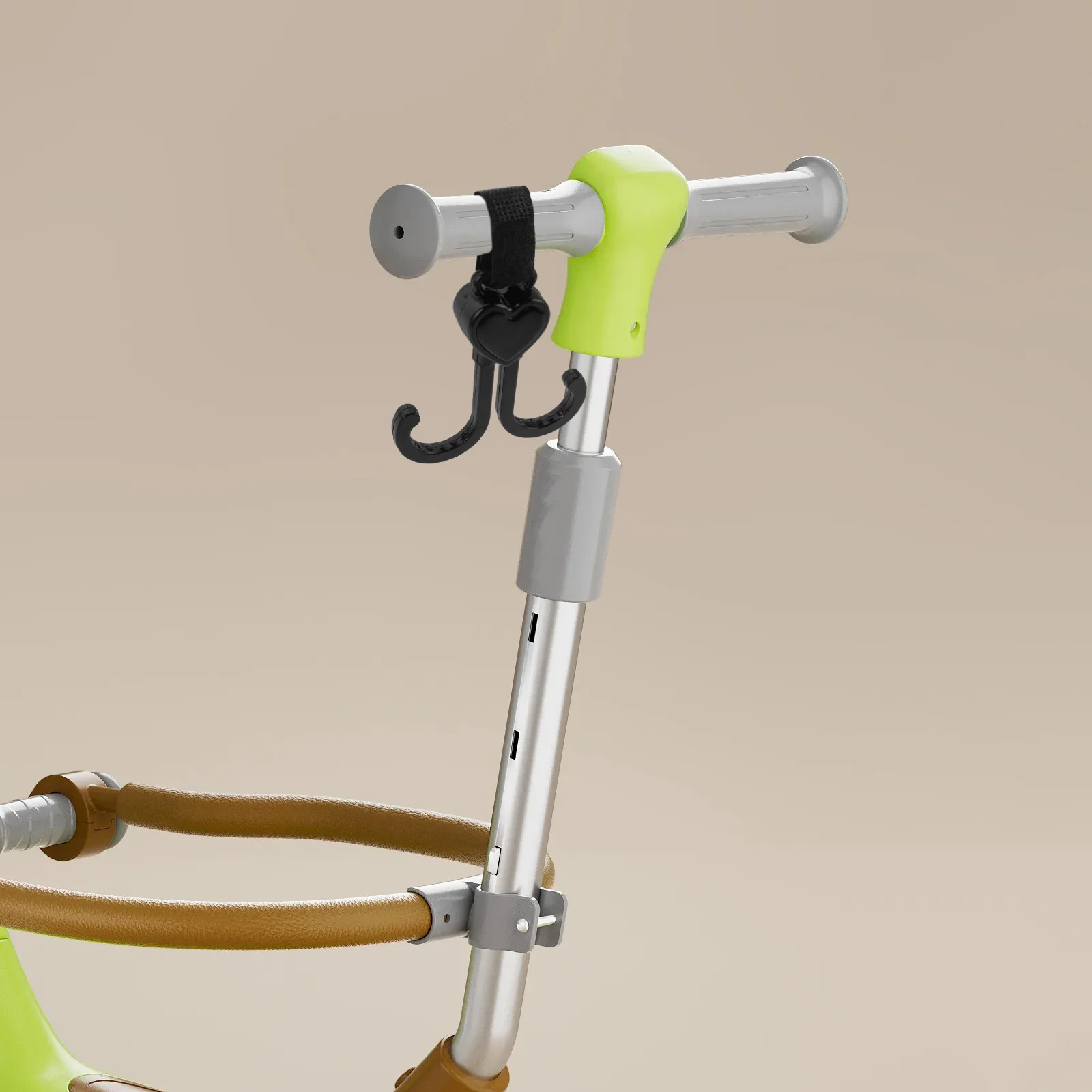 

2Pcs Baby Stroller Hooks Non-Slip Durable Carabiner Clips for Diaper Bags Purses and Water Bottles Travel Essentials