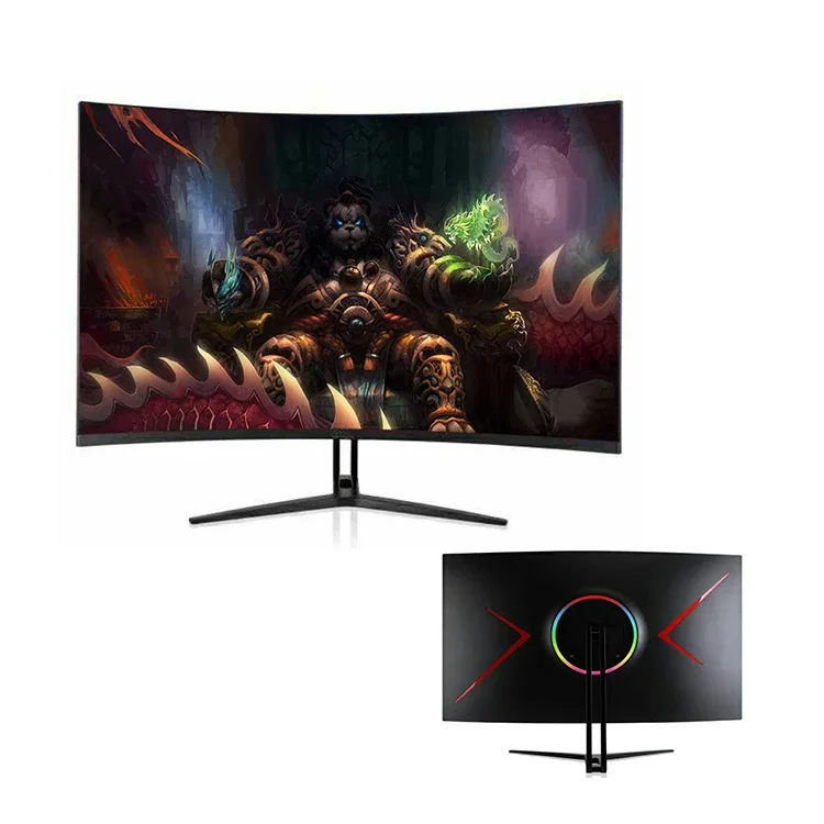 curved gaming monitor 1k144hz desktop 32 inch computer led   display on sale