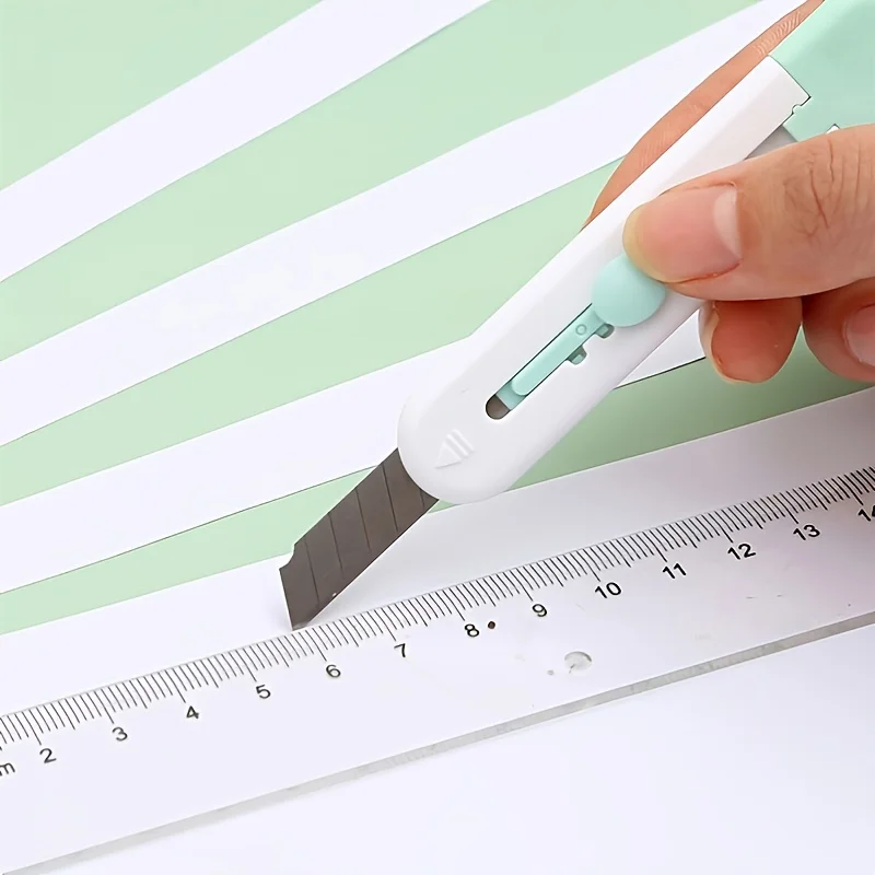 1pc Solid Color Mini Utility Knife ((3.6 Inch *0.7 Inch)) for School Stationery Student Supplies