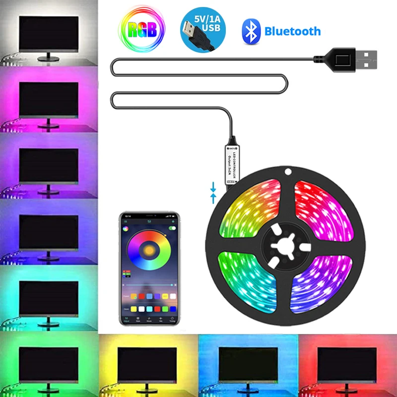 Светодиодная лента RGB 5 В Usb Bluetooth