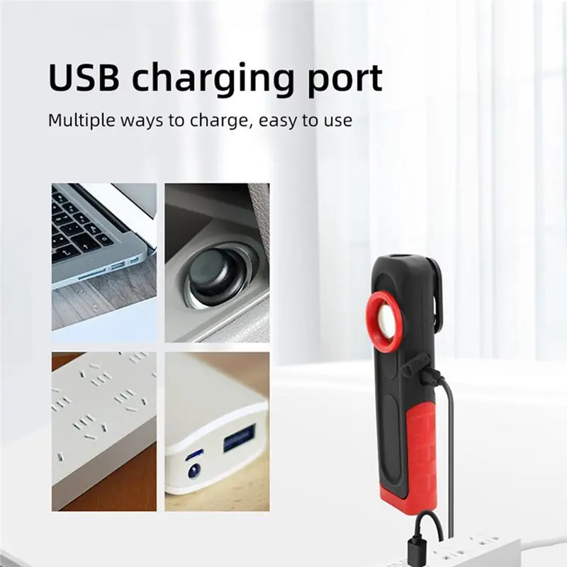 A41I Car Detailing Tools Auto Repair Working Light Car Paint Finish Lamp Scan Swirl Magnetic Grip Multifunction