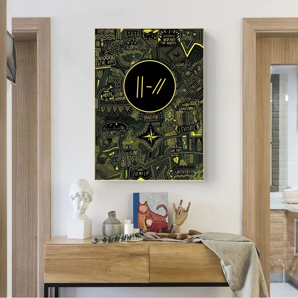 Twenty One Pilots Poster No incorniciato Poster Kraft Club Bar Paper Vintage Poster Wall Art Painting Bedroom Study Stickers