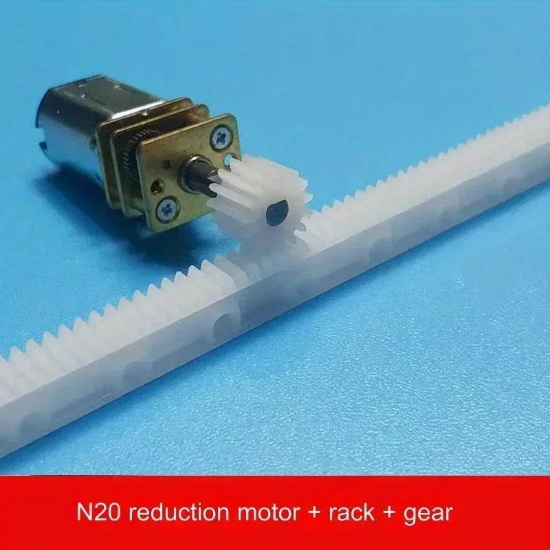 N20 Restored Motor Kit with Rack and Pinion Plastic Gear Assembly for DIY Robot Educational Toy Kit