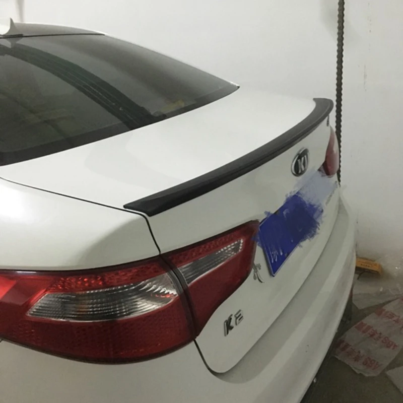 For Kia Rio/k2 Car Styling Spoiler Abs Spoilers Stable Car Body Drilling Installation