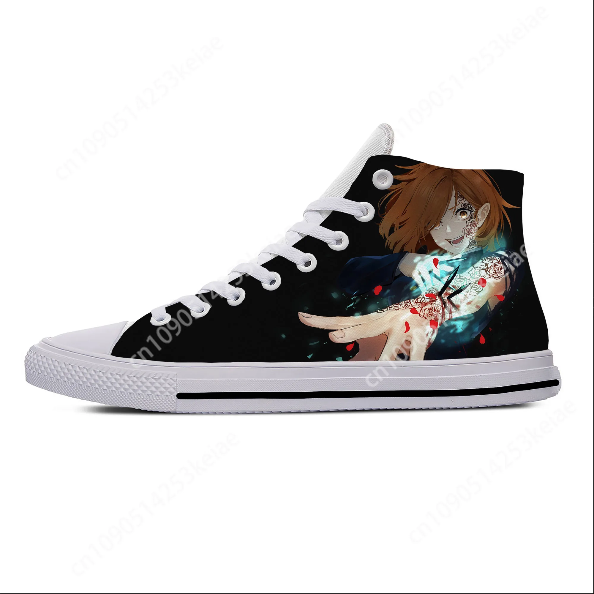 Hot Japanese Anime Jujutsu Kaisen Kugisaki Nobara Casual Shoes High Top Breathable Men Women Sneakers Lightweight Board Shoes